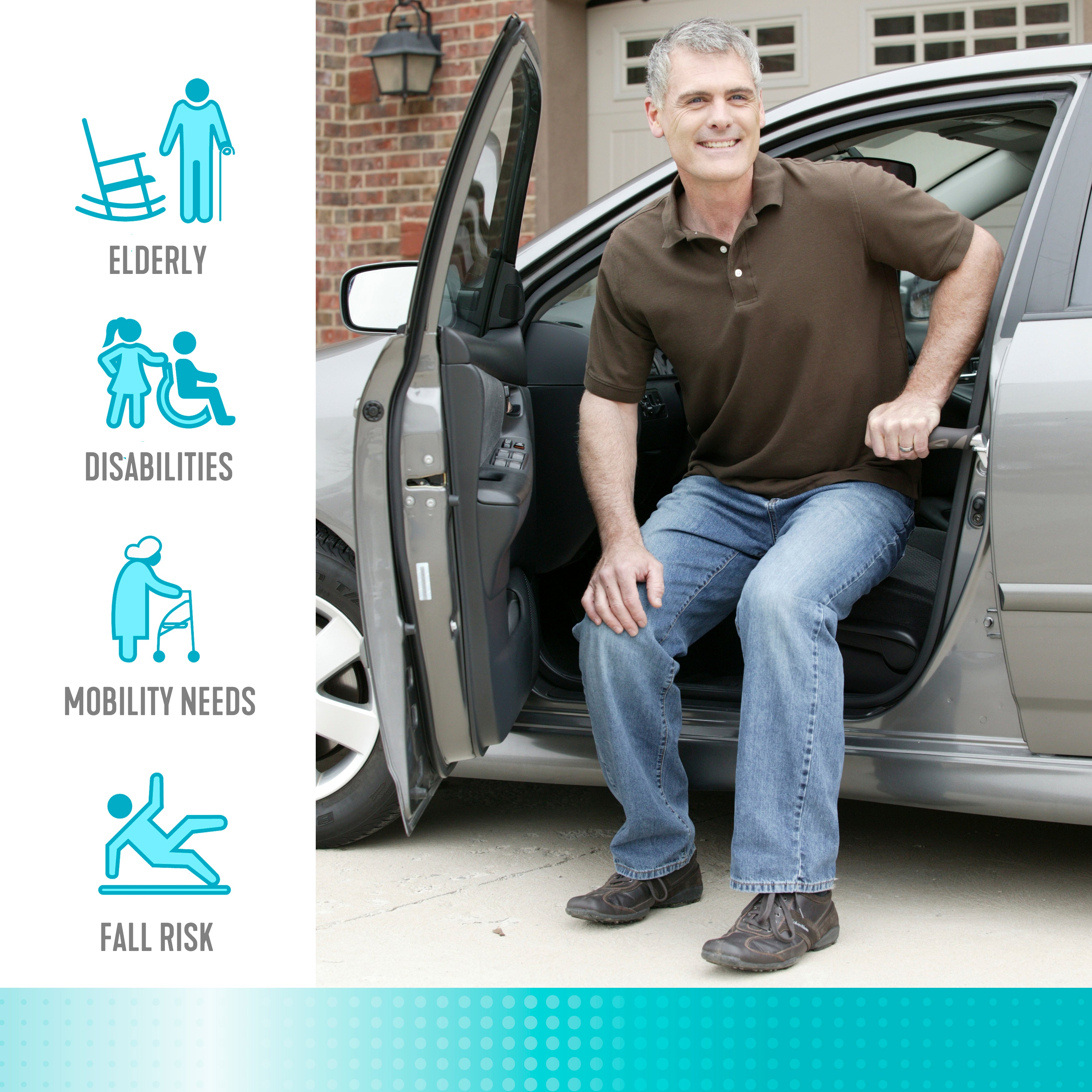 Asegure el mango del automóvil