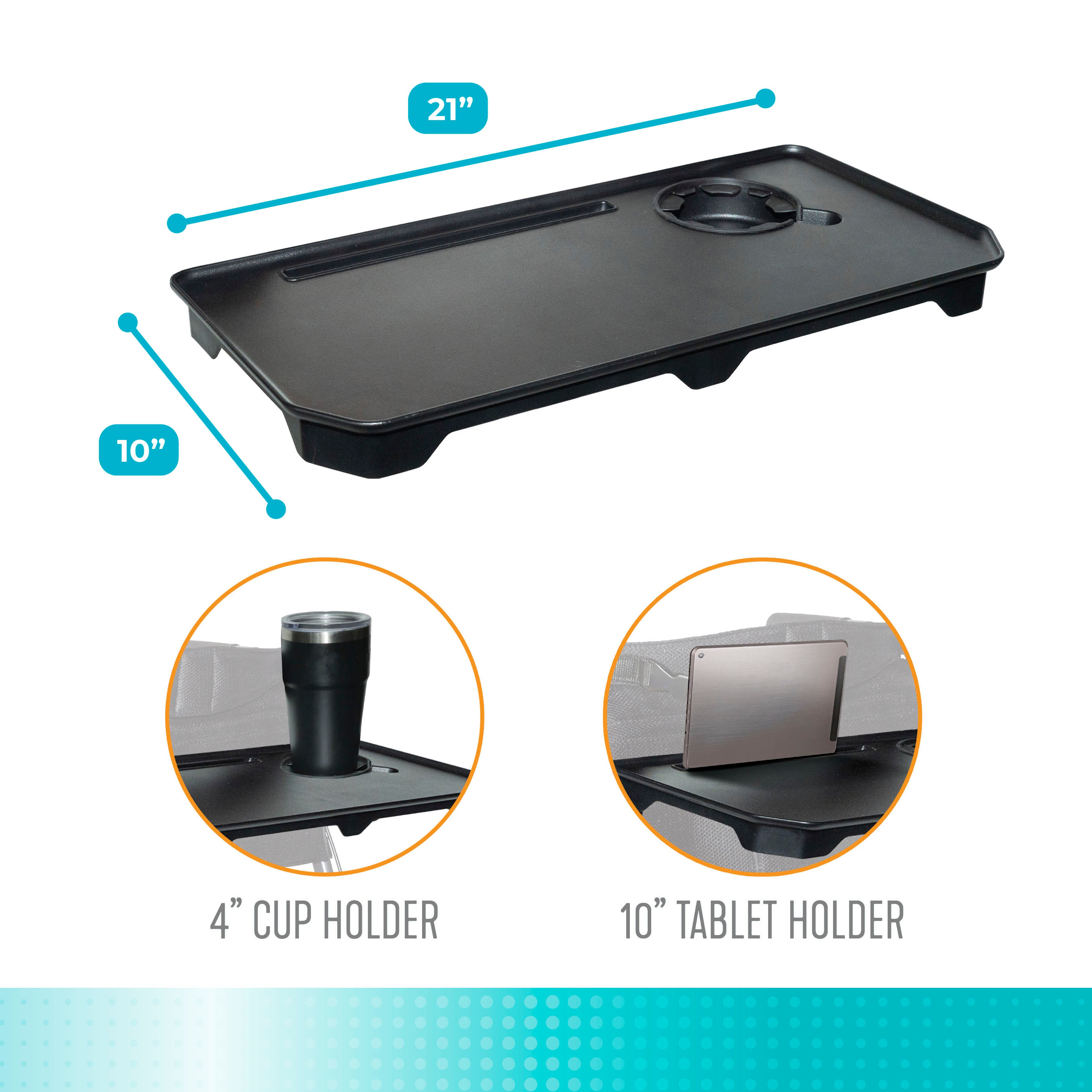 Walker-Rollator Tray Accessory