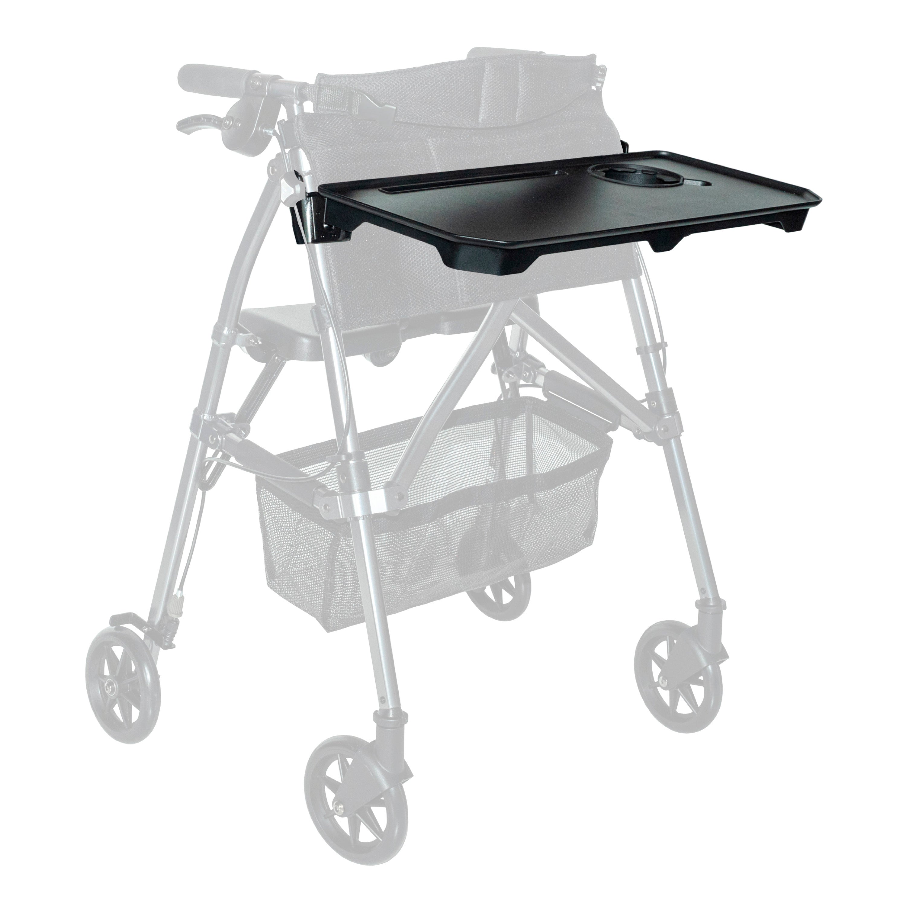 Walker-Rollator Tray Accessory