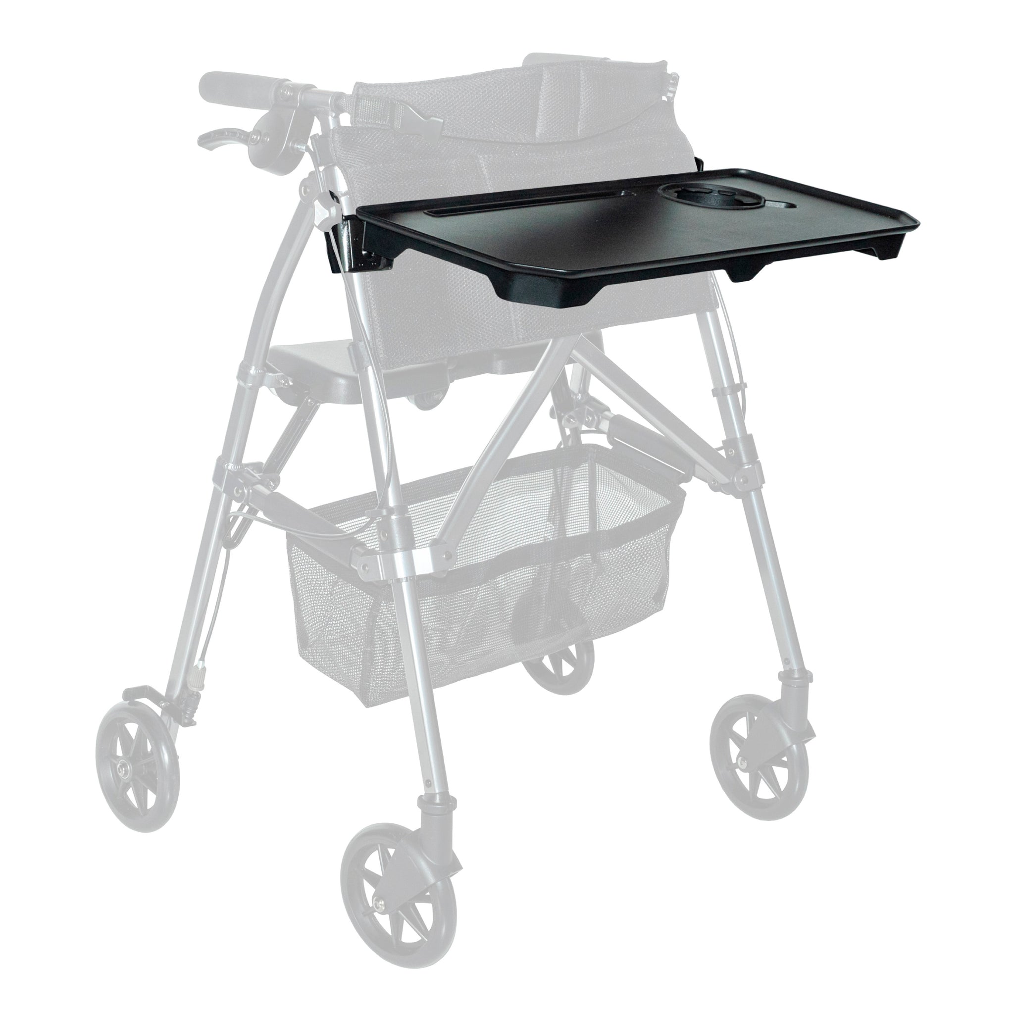 Walker-Rollator Tray Accessory