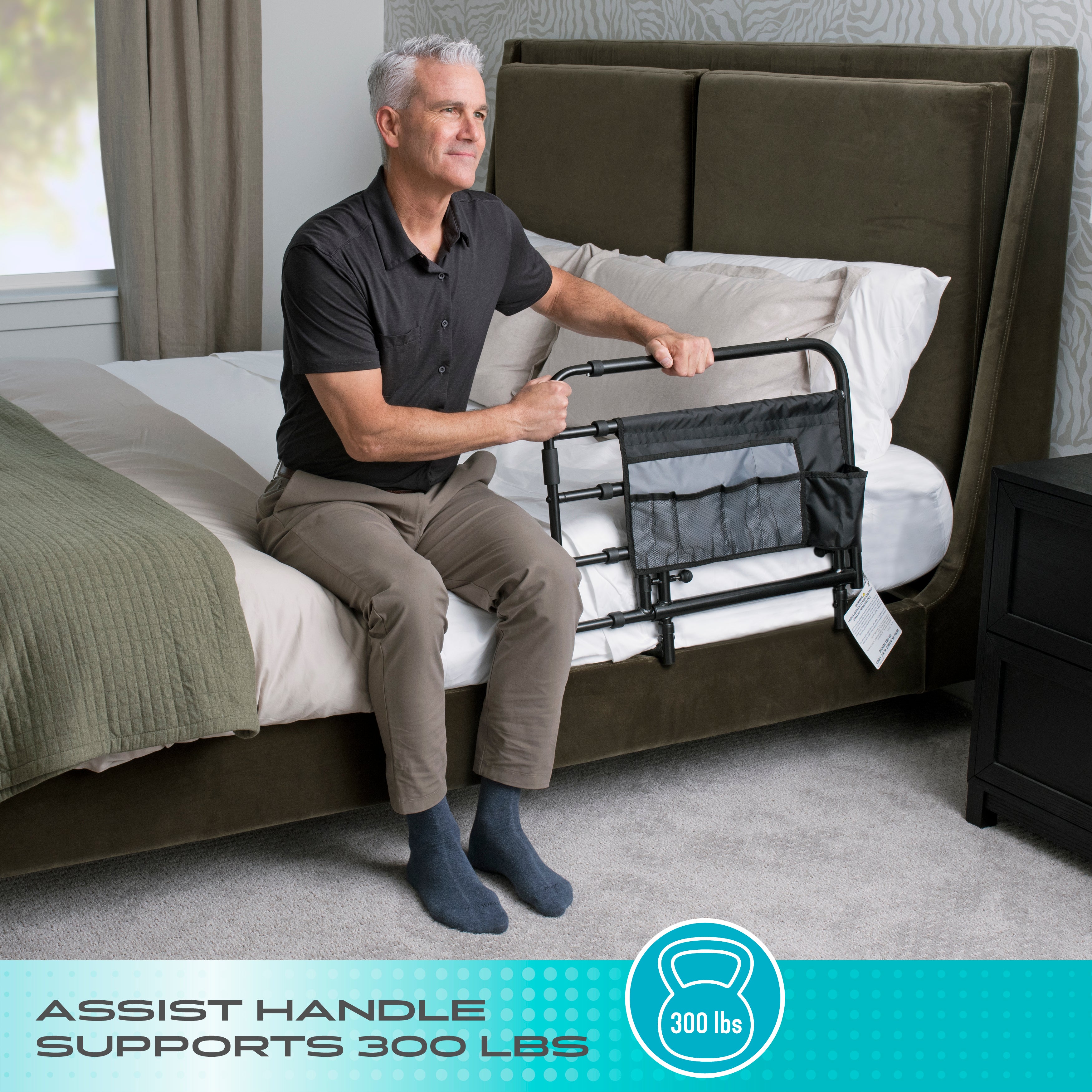 Wonder Pivot Bed Rail - Tall