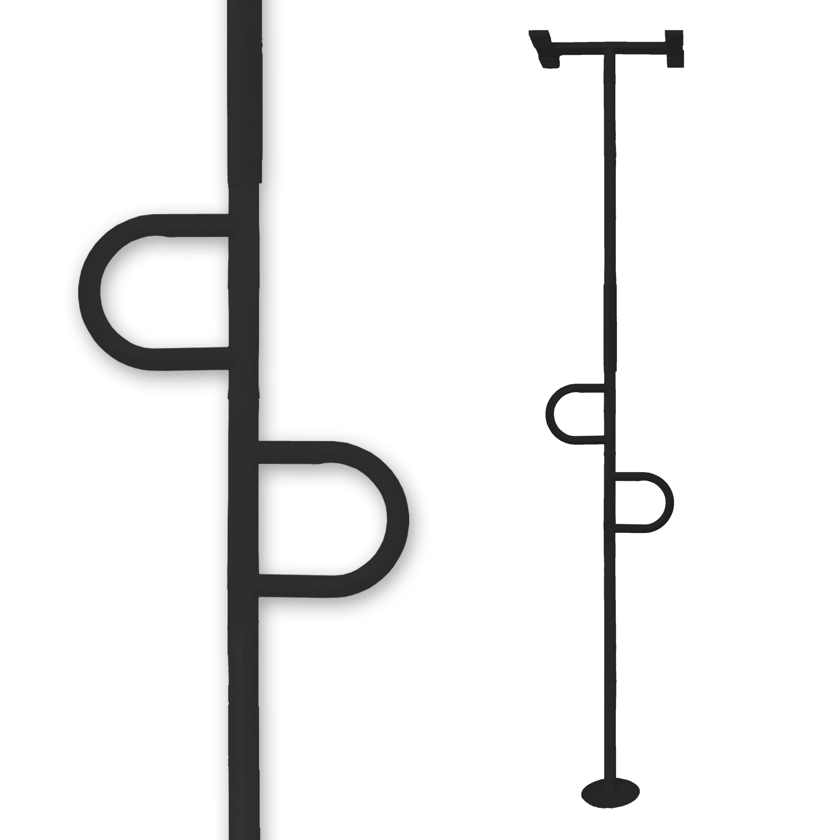 Double Handle Floor to Ceiling Grab Bar