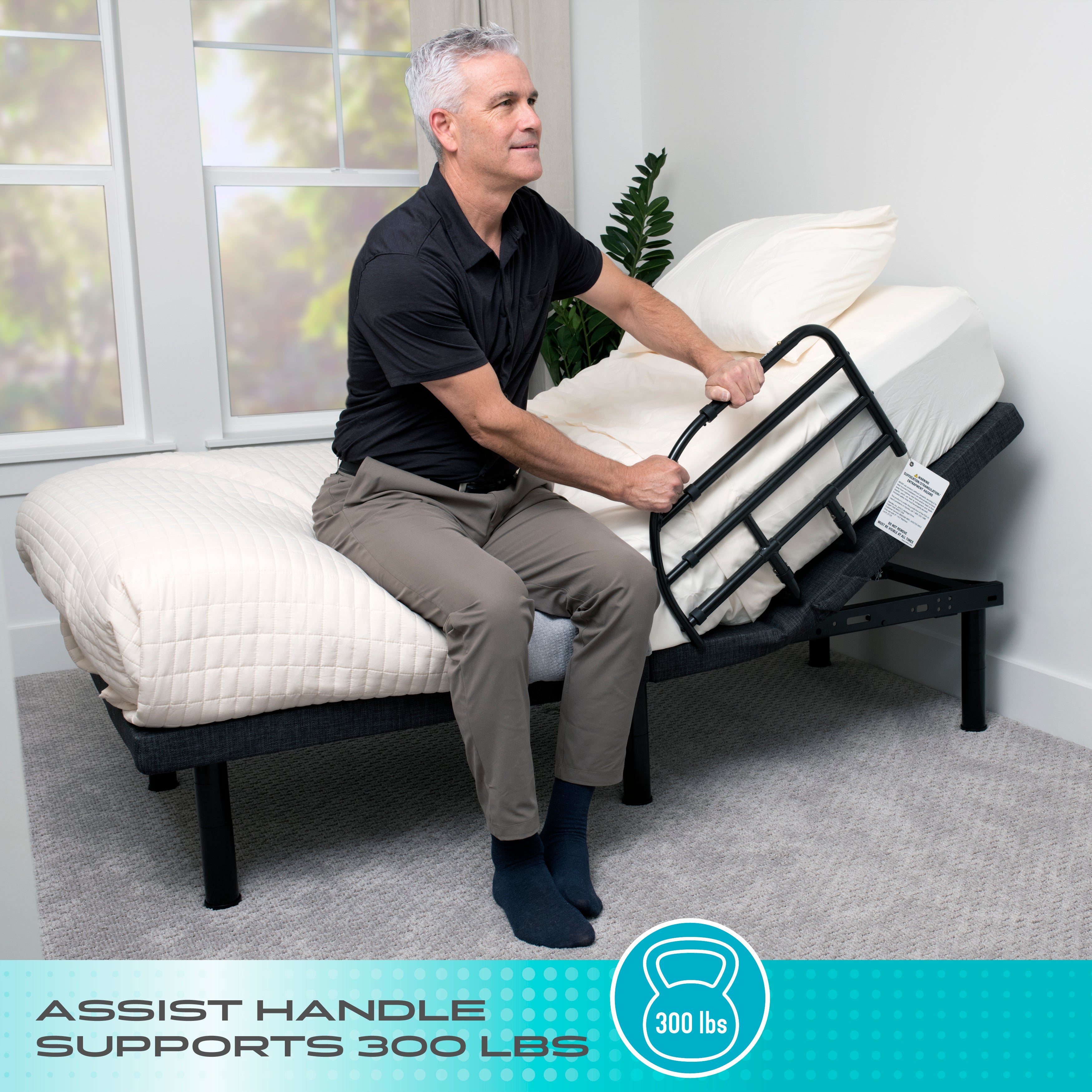 Riel extensible para mesita de noche
