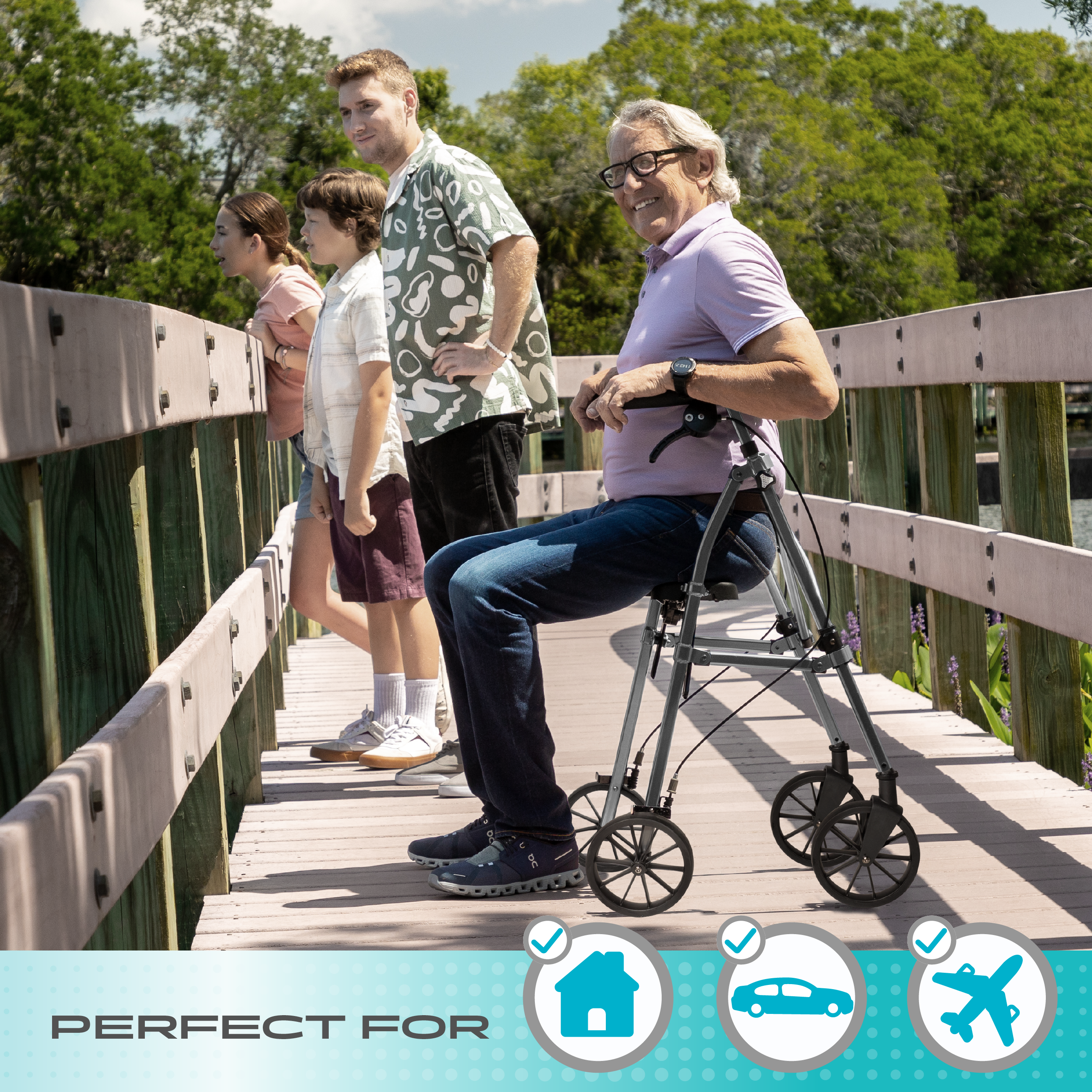 Wonder Rollator Plus with 8