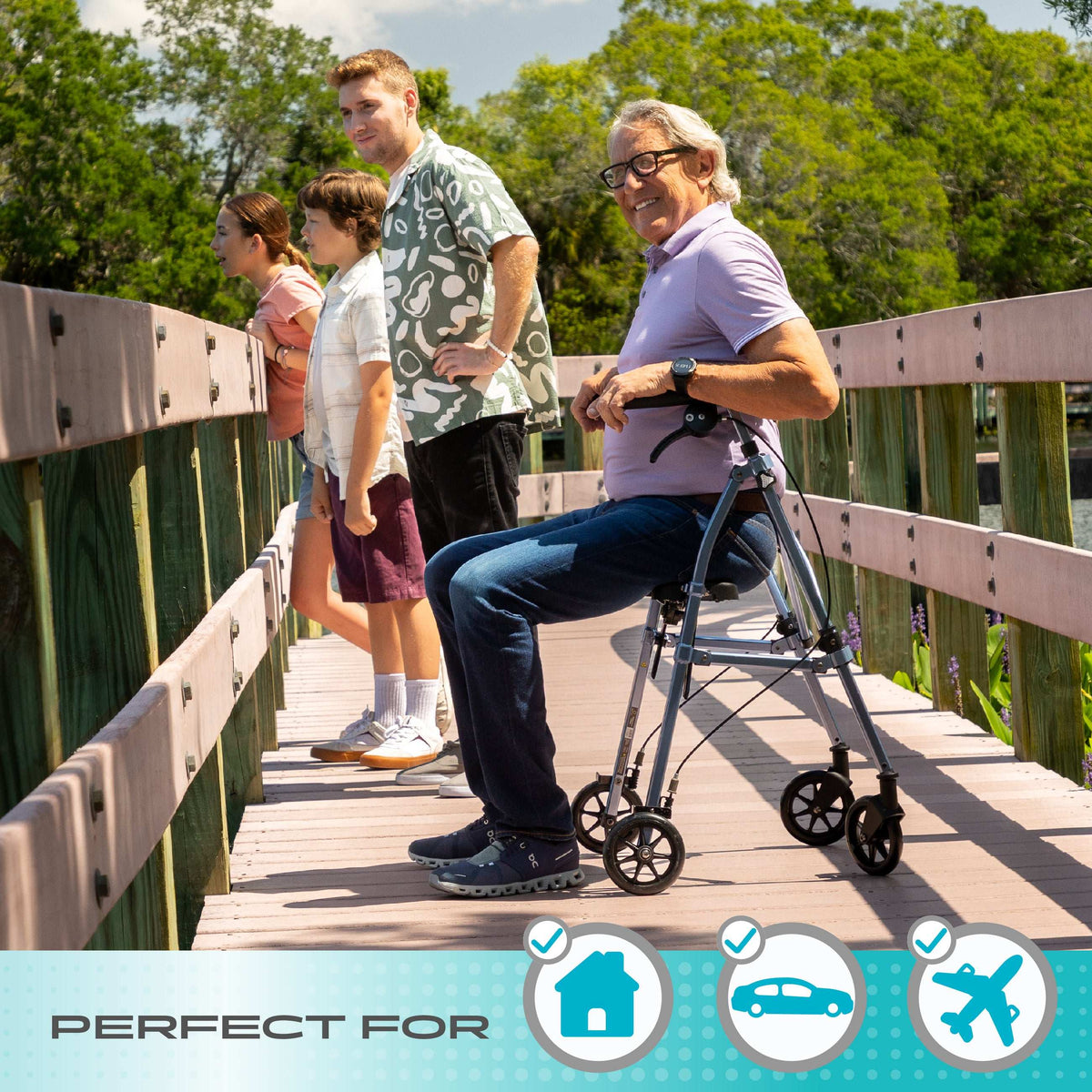 Stander Space Saver Rollator – Stander Mobility