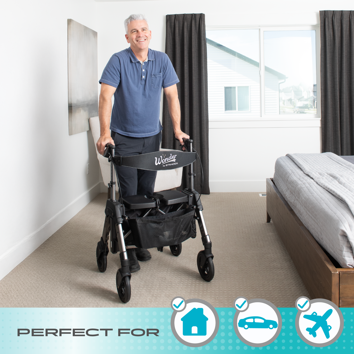 Stander Wonder Rollator HD – Stander Mobility
