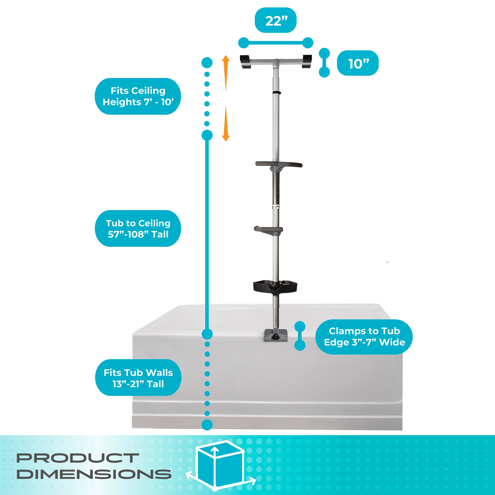 Wonder Bathtub Pole Premium