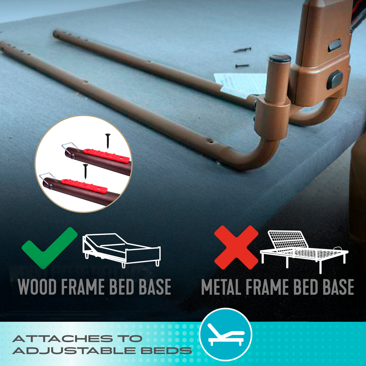 Bed Rails for Adjustable Beds – Stander Mobility