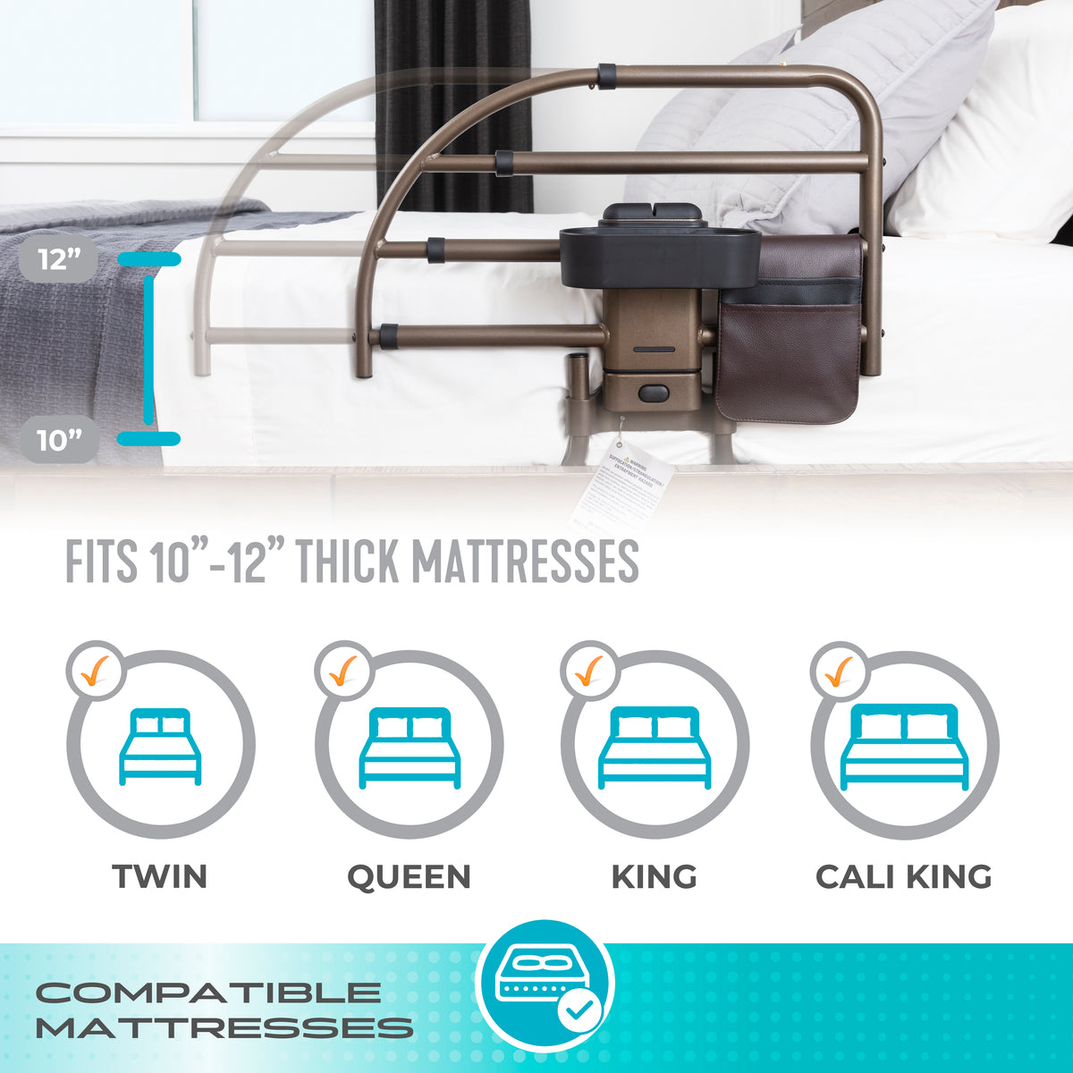 Bed Rails for Adjustable Beds – Stander Mobility