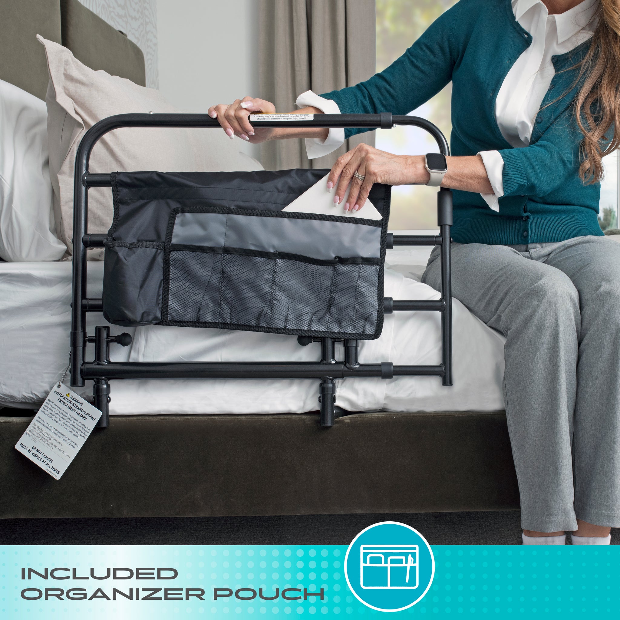 Wonder Pivot Bed Rail - Tall