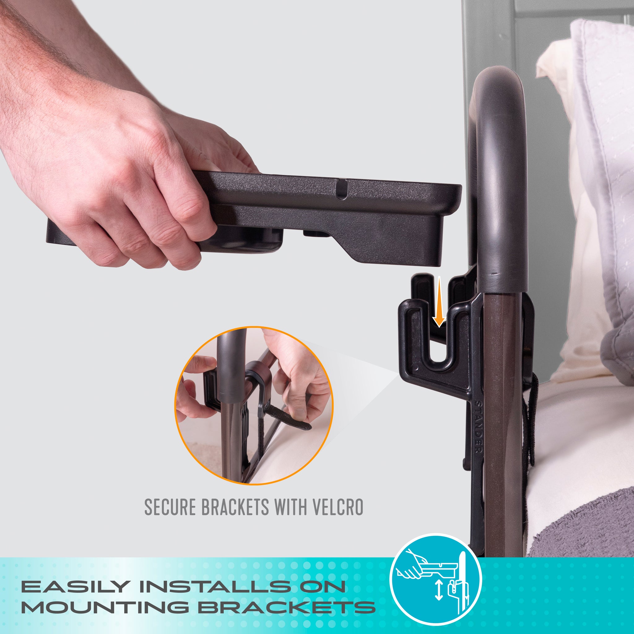 Bed Rail Tray Accessory