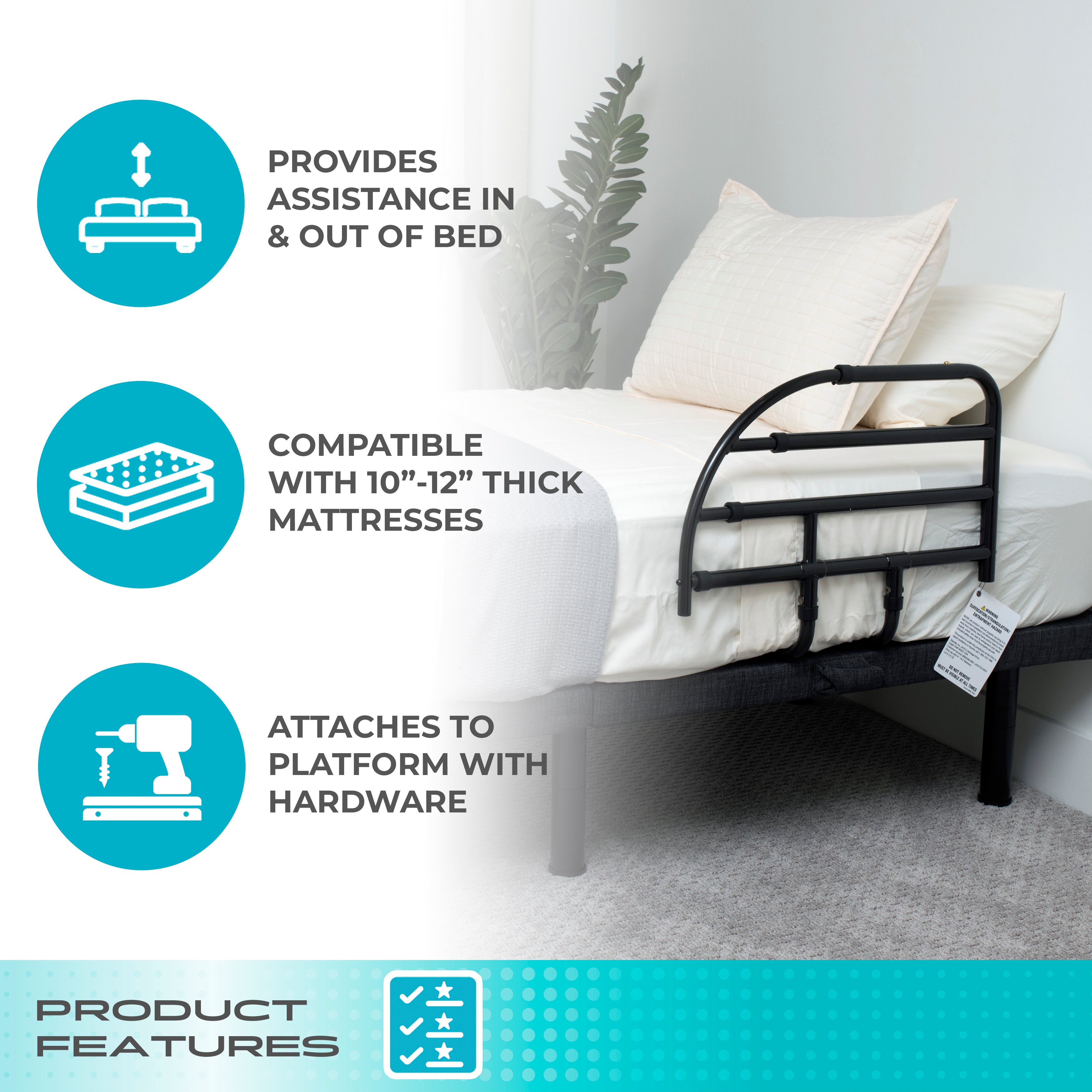 Wonder Bed Rail for Adjustable Beds