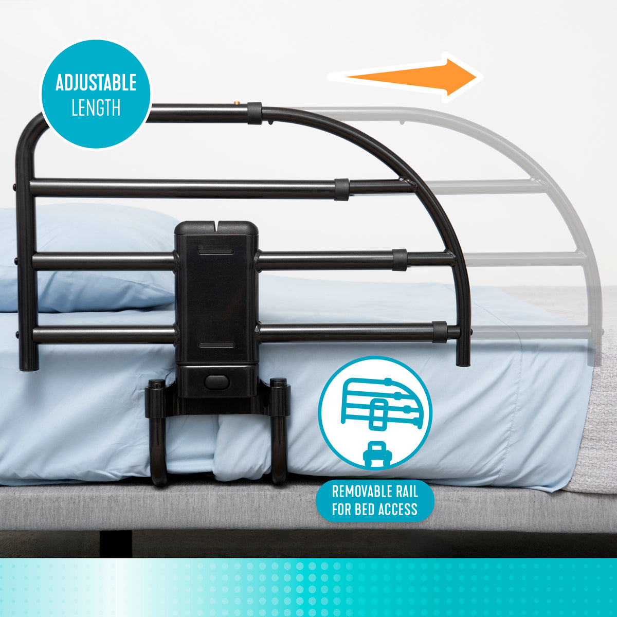 Stander Rails Stander Click-N-Go Extendable Bed Rail – Stander Mobility