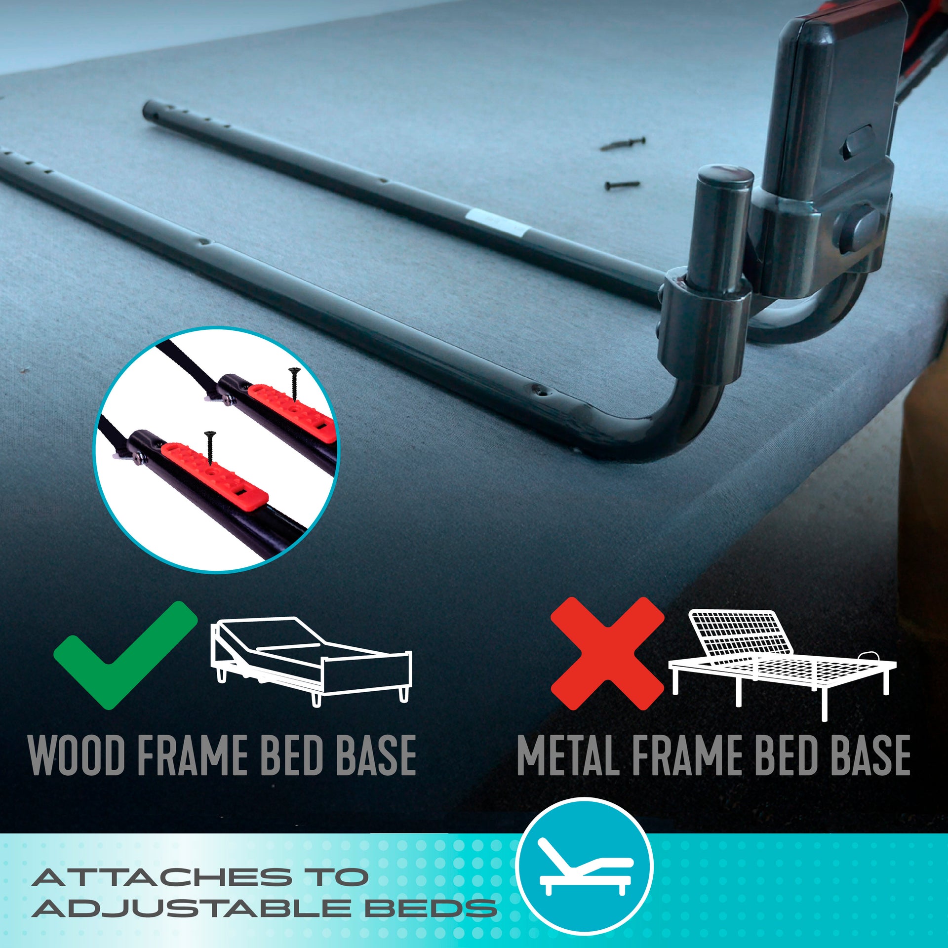 Stander Click-N-Go Extendable Bed Rail – Stander Mobility
