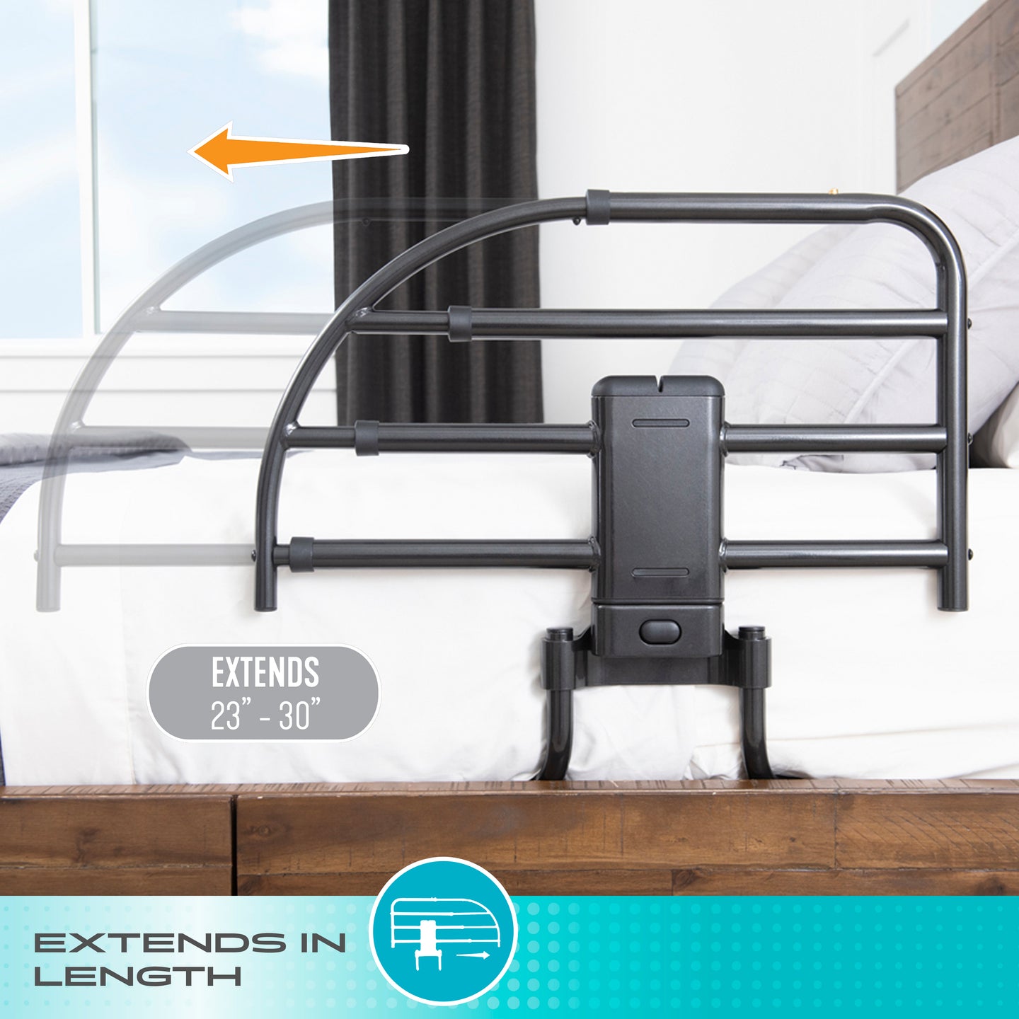 Stander Click-N-Go Extendable Bed Rail – Stander Mobility