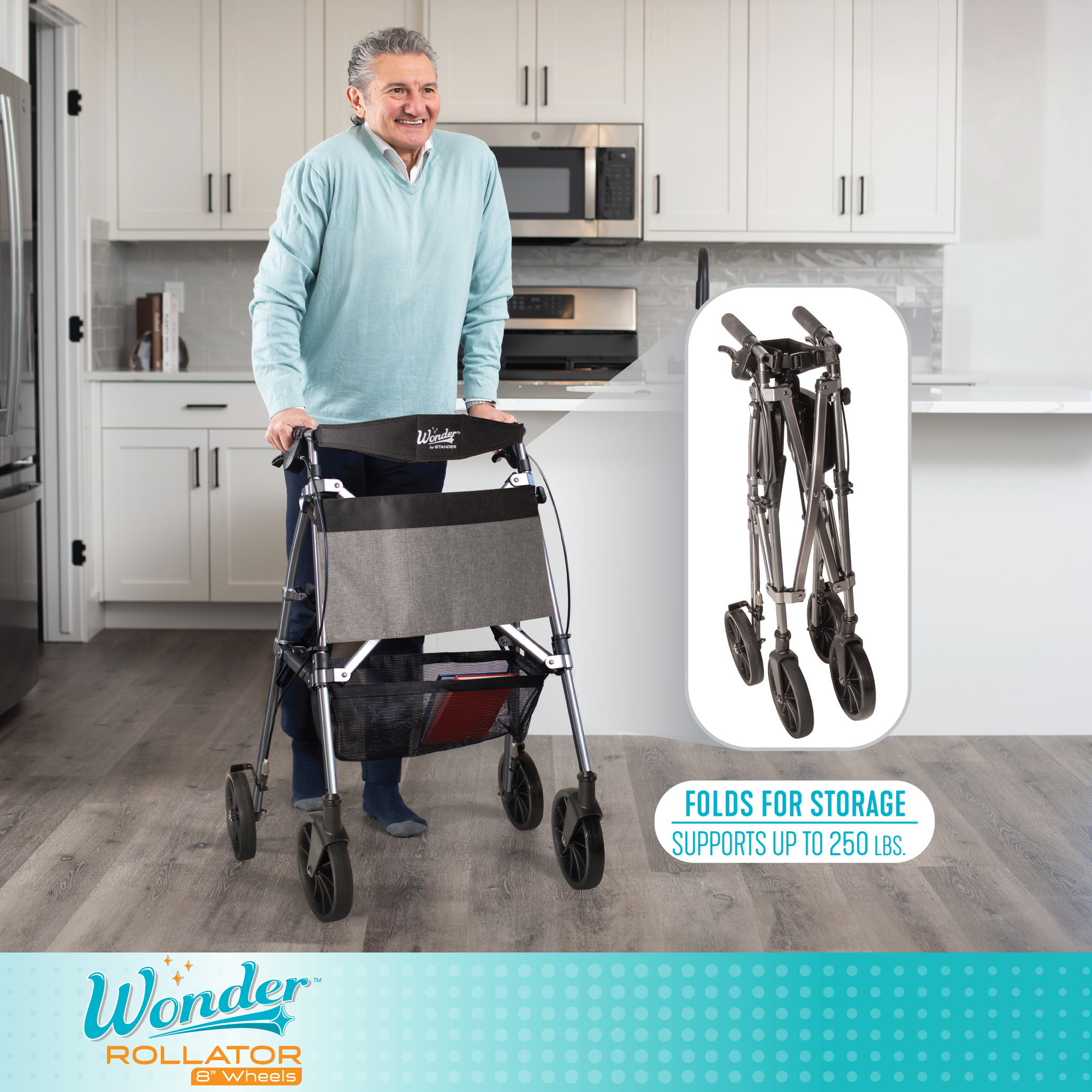 Wonder Rollator Plus with 8