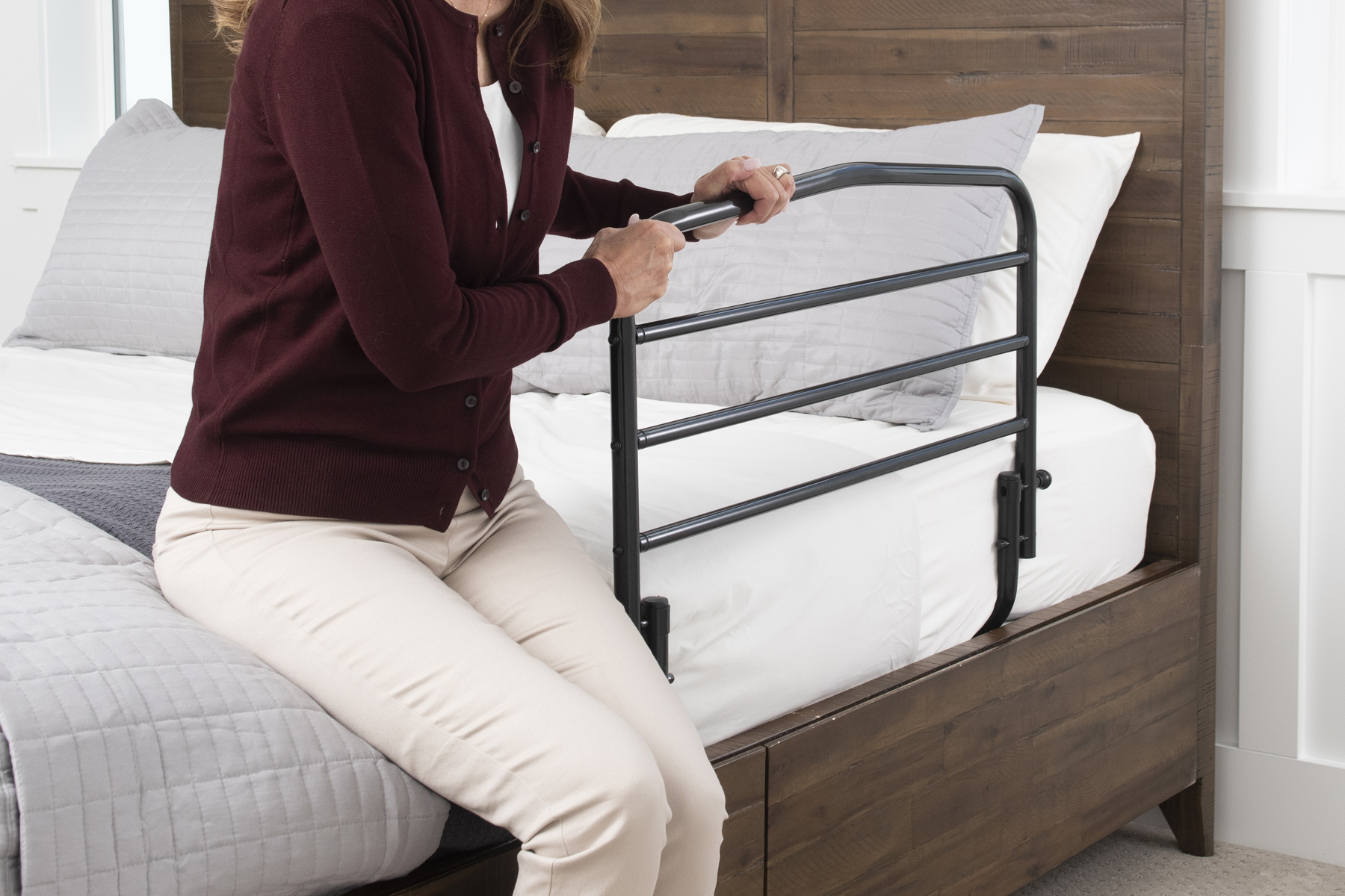 Stander 30'' Safety Bed Rail - Home Bed Safety Railing for Fall Protection