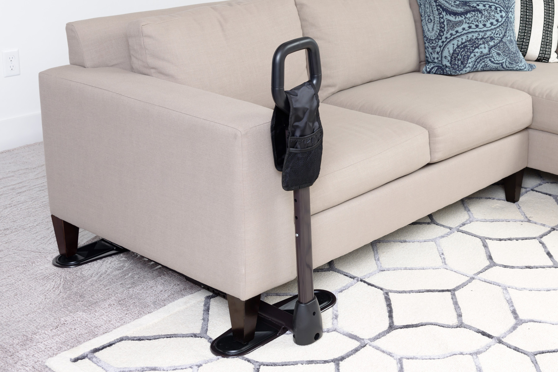 Couch Cane Assembly, Having trouble standing up or sitting down? The Couch  Cane is here for you! It is easy to assemble and adjust perfectly with any  couch or chair. Learn