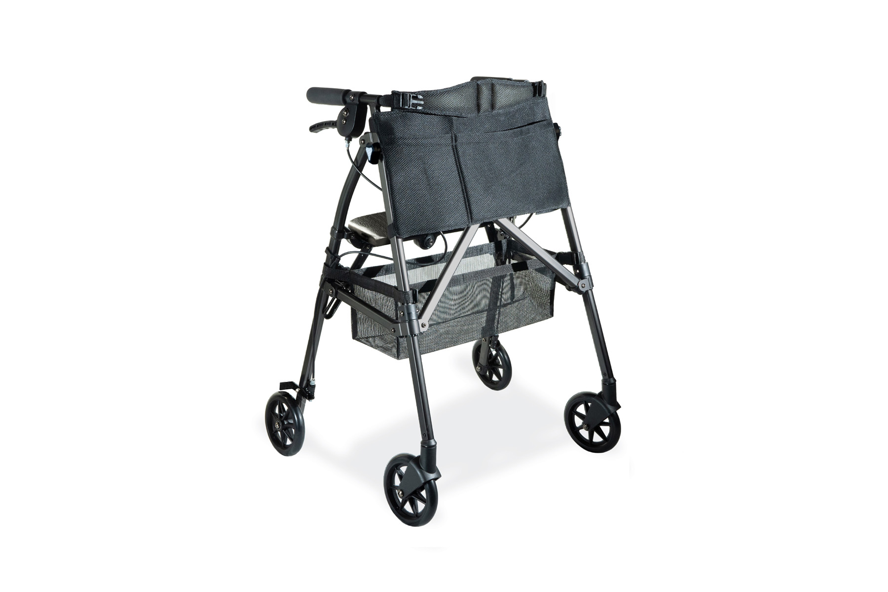 Zijdelings Luxe Zenuwinzinking Stander EZ Fold-N-Go Rollator - Lightweight Folding Travel Walking Aid